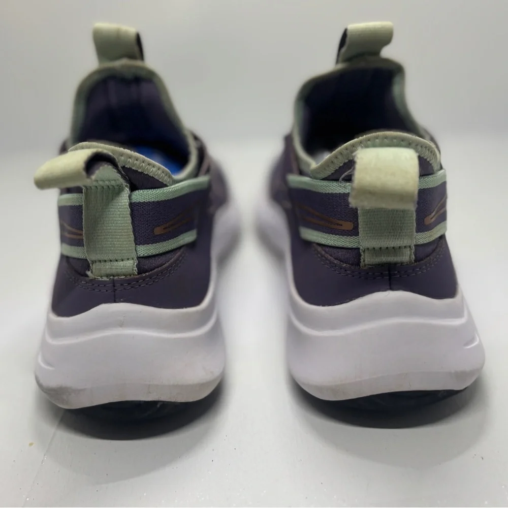 Nike Flex Plus GS Slip-On Sneakers Youth 7 Women’s 8.5 Purple Mint Comfort Runni
